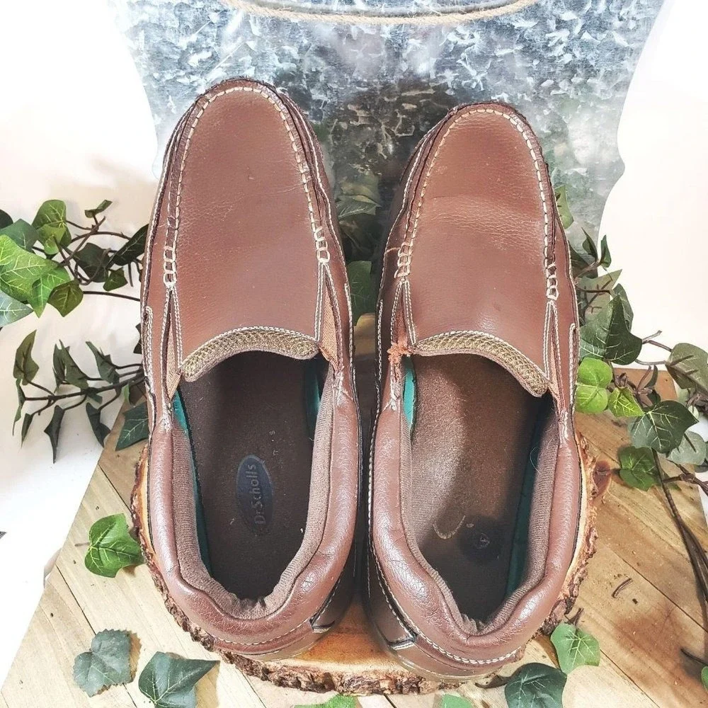 Dr. Scholls Men's Size 10D Brown Comfort‎ Leather C